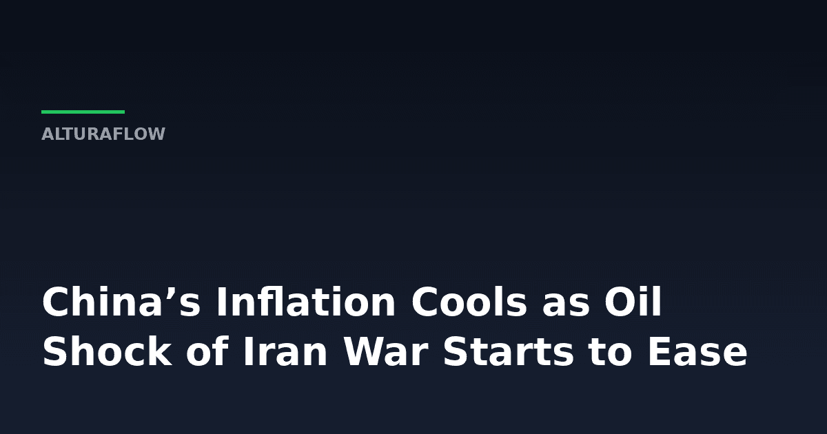 What China's Cooling Inflation Says About the Oil Shock Endgame -- AlturaFlow